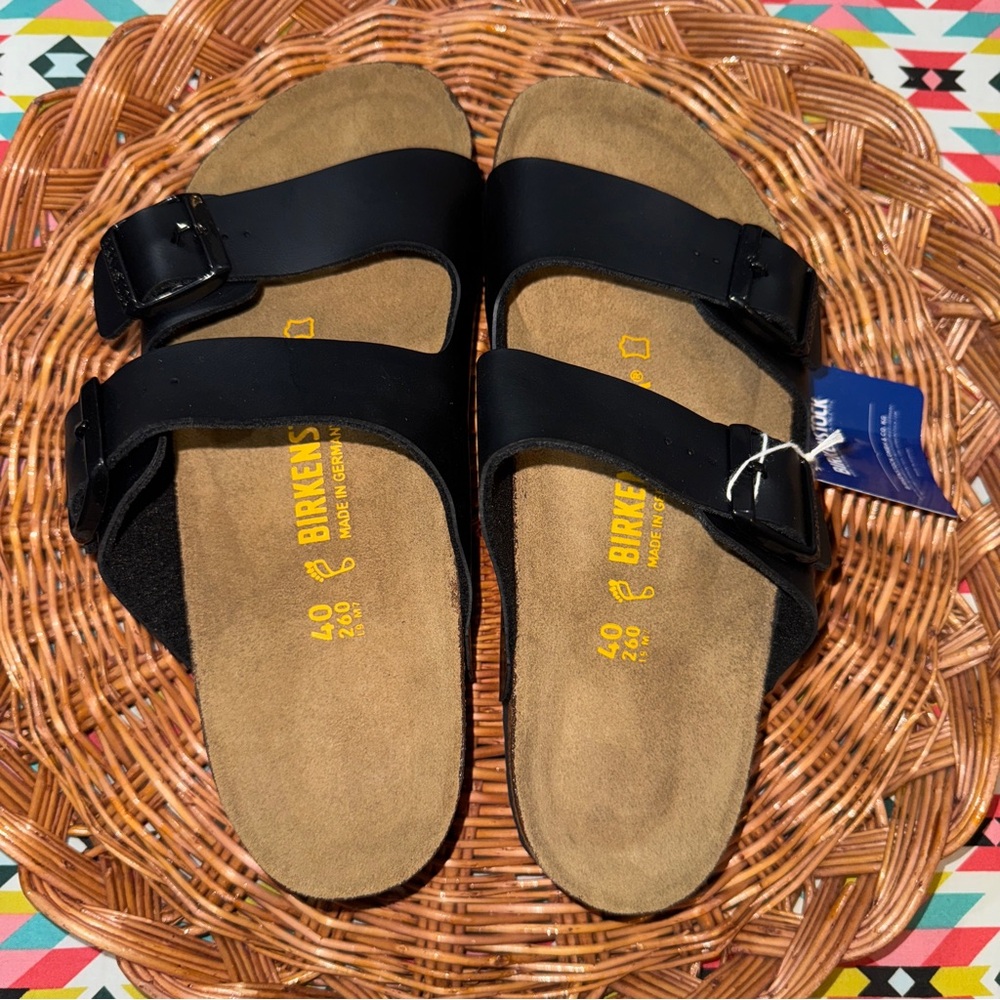 Birkenstock Arizona Black Comfort Sandals Women’s Size 9-9.5 US 40 EU - Picture 2 of 4